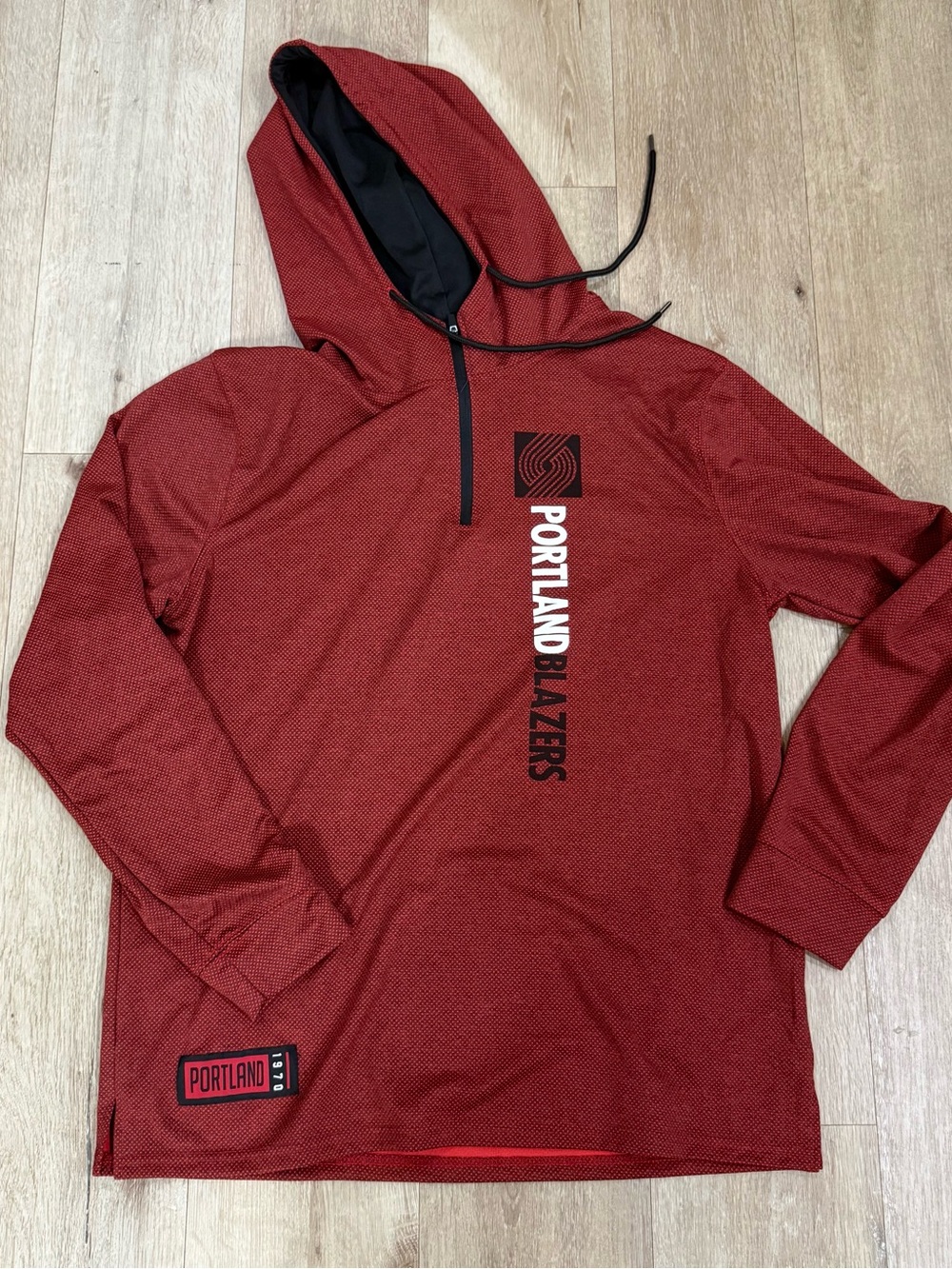 Portland Blazers Men's Maroon Hooded Pullover - Picture 1 of 5